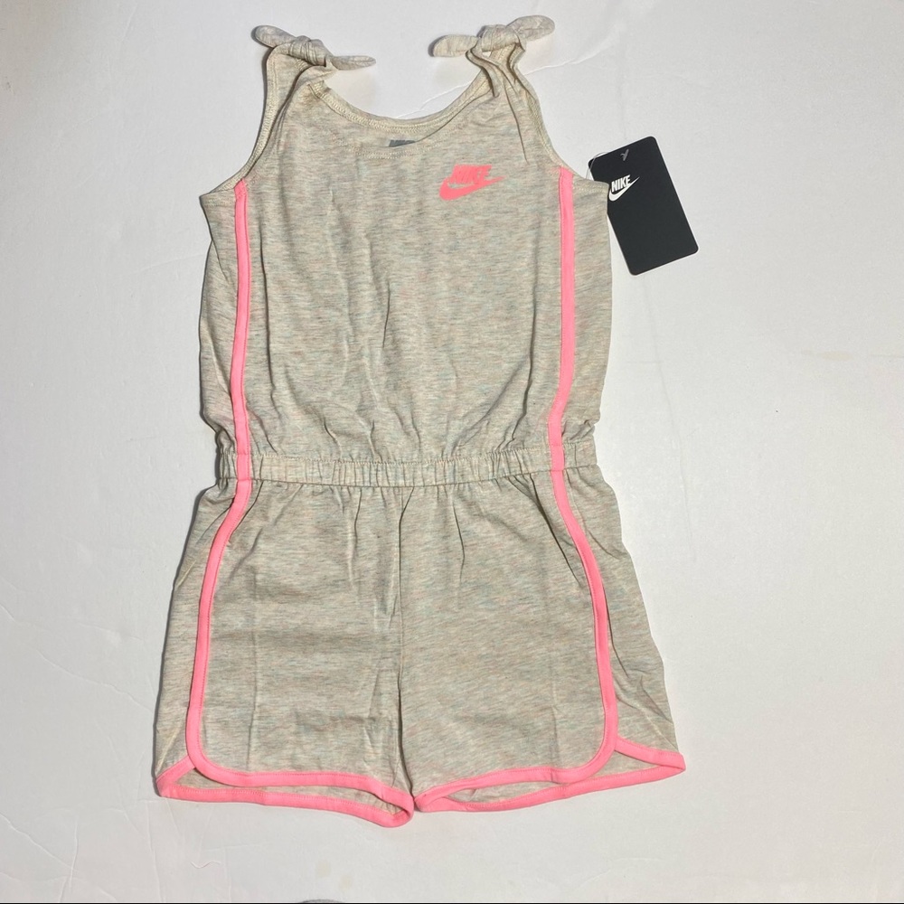 Nike Girls Tie Tank Romper Shorts Outfit Summer Sz 6 6X Brand New!